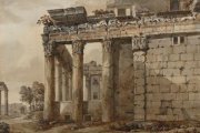Храм Антонина и Фаустины на Римском Форуме. Середина 1750 гг. Шарль-Луи Клериссо