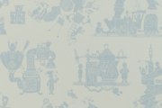 HR When I Grow Up wallpaper in Blue by Paperboy Interiors