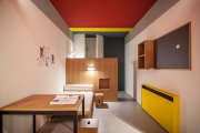 Реконструкция комнаты в общежитии Maison du Bresil, дизайнер Ле Корбюзье,  Cassina