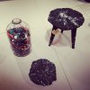 Chair made from recycled plastic waste collected from the ocean. By Studio Swine